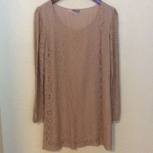 Forever 21 long sleeve crochet dress